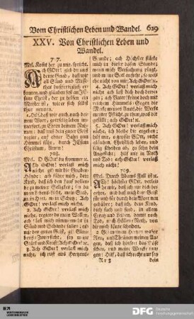 XXV. Von Christlichen Leben und Wandel