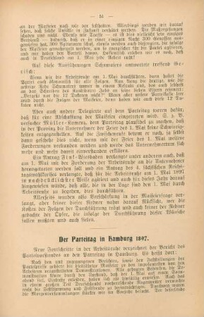 Der Parteitag in Hamburg 1897.