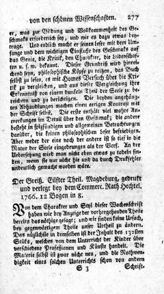 Der Greiß. Eilfter Theil.