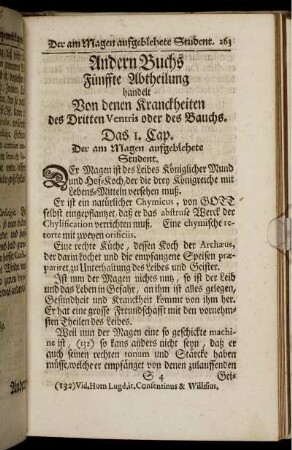 Fünffte Abtheilung handelt Von denen Kranckheiten des Dritten Ventris oder des Bauchs