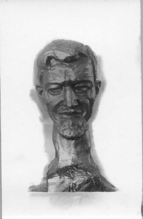 Porträtkopf Hans Richter : Porträtkopf Hans Richter. Bronze (1929?; E. Richter). Dresden-Südvorstadt, Eisenstuckstraße, Atelier der Künstlerin