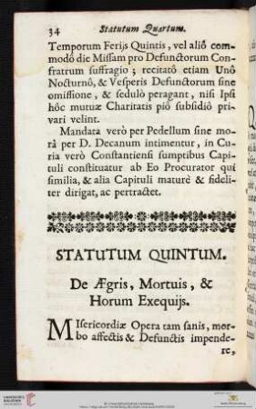 Statutum Quintum