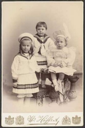 Die drei ältesten Kinder der Prinzessin Fr. Leopold von Preußen