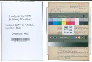 Entnazifizierung Max Drechsler , geb. 00.00.0000 ()