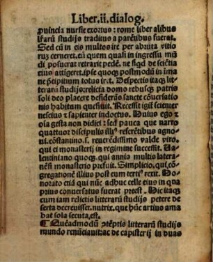 Secundus dialogorum liber de vita et miraculis S. Benedicti : S. Benedicti Regula ... Speculum Bernardi Abbatis Casinensis