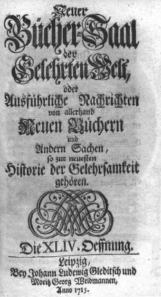 Die XLIV. Oeffnun