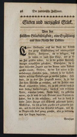 Sieben und vierzigstes Stück