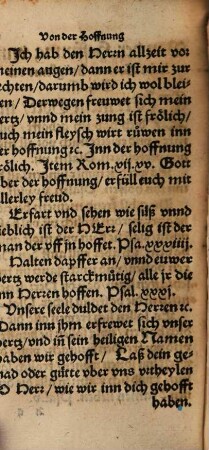 Von der Hoffnunge vnnd Liebe Gottes : Biblische schrifft, vnd Zeugknuß der Altvätter, Auch der Heyden beken[n]tnuß