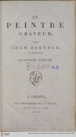 4. Volume: Le peintre graveur