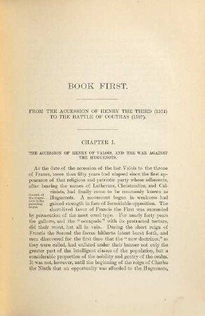 The Huguenots and Henry of Navarre : with maps, 1