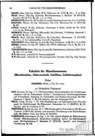 III. für Maschinenwesen
