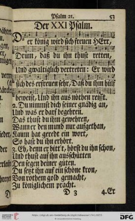 (Der XXI. Psalm - Der XXX. Psalm)
