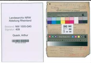 Entnazifizierung Arthur Quack , geb. 26.02.1892 (Amtsrichter)