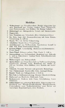 Mobiliar (Nr. 1-96)