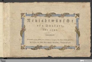 Neujahrwünsche von Schubart, für 1788