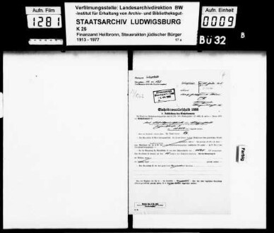Goldschmidt, Adolf; Fabrikant 08.04.1921 gest. Goldschmidt, Edith geb. Weil *04.09.1873 1942 dep. [22.08. nach Theresienstadt, dort gest.13.09.1942] Wohnorte: Offenbach, Stuttgart, Eschenau Firma: Sal. L. Goldschmidt; Posamentierwarenfabrik (Offenbach)