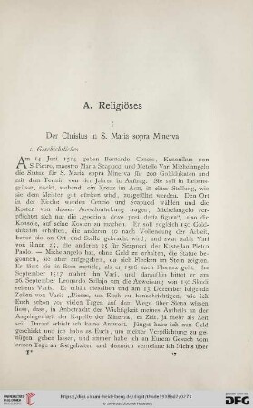 A. Religiöses
