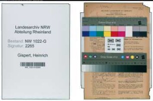 Entnazifizierung Heinrich Gispert , geb. 23.08.1905 (Polizeibeamter)