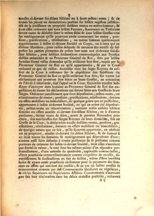 Extrait des registres du Parlement, du 5 Août 1763