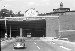 Berlin: Stadtautobahn; Tunneleinfahrt; Abzweigung Friedenau