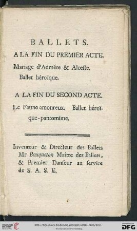 Ballets
