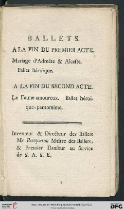 Ballets