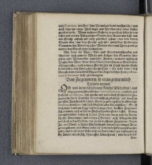 Von Zigeunern / so man gemeinlich Tartarn nennet.