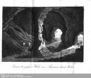 Inneres der großen Höhle von Alcantara ohnweit Lissabon (Tab. V, pag. 125)