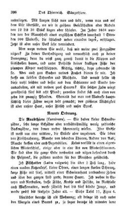 Neunte Ordnung. Die Raubthiere (Carnivora)
