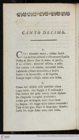 Canto Decimo