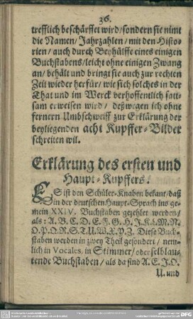 Erklärung des ersten Haupt-Kupffers