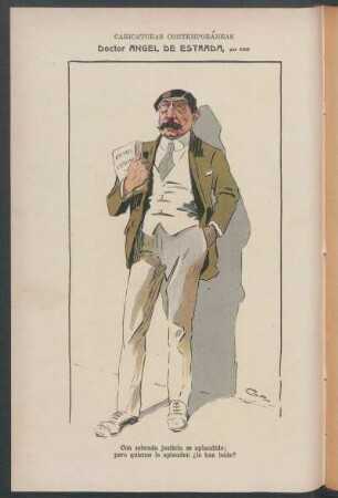 Doctor Ángel de Estrada : Caricaturas contemporáneas