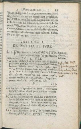 Tit. I. De Ivstitia Et Ivre
