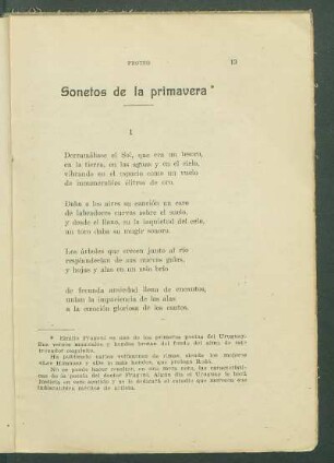 Sonetos de la primavera