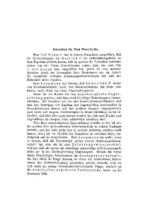 Psychiatrische Gutachten über kriminelle Jugendliche [Minderjährige] und jugendliche Zeugen : III. ; Gutachten Dr. Paul Plaut