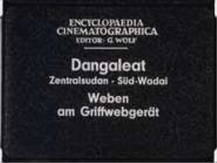 Dangaleat (Zentralsudan, Süd-Wadai) - Weben am Griffwebgerät