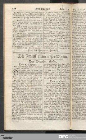 Der Prophet Hosea.