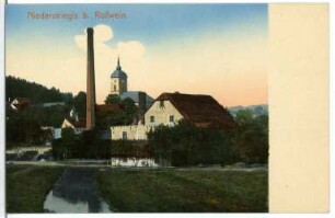 Niederstriegis. Blick zur Kirche