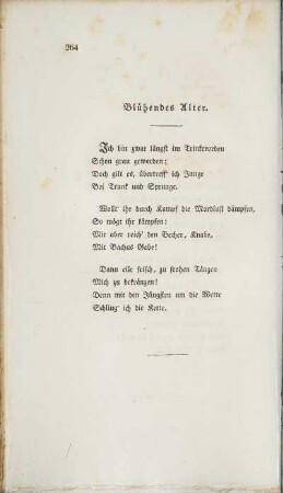 Blühendes Alter