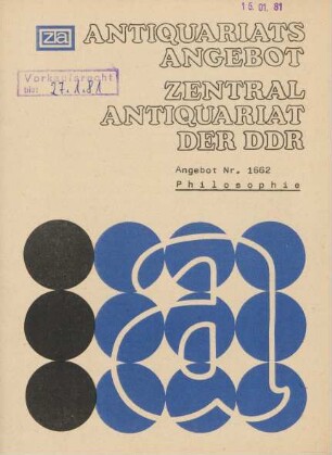 Nr. 1662: Philosophie