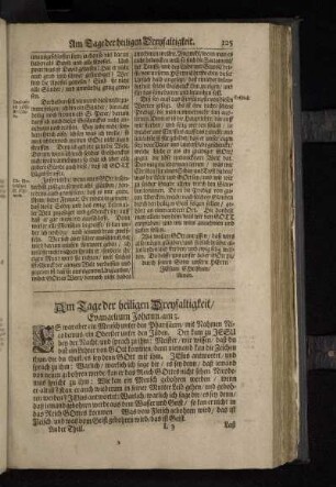 Am Tage der heiligen Dreyfaltigkeit/ Evangelium Johann.am 3.