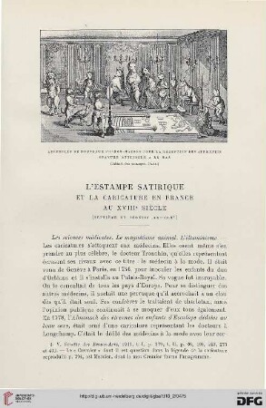 4. Pér. 4.1910: L' estampe satirique et la caricature en France au XVIIIe siècle, 7