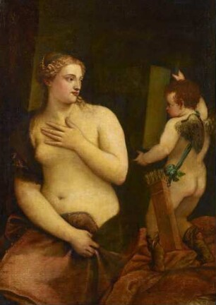 Venus, sich spiegelnd