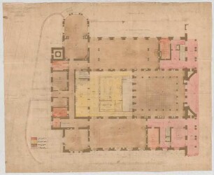 Thiersch, Friedrich von; Wiesbaden; Kurhaus - Nordflügel (Grundriss EG)