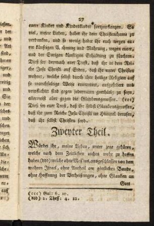 27-43, Zweyter Theil.