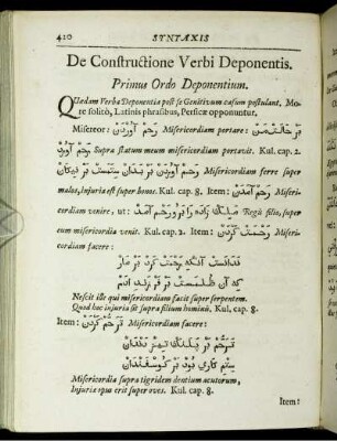 De Constructione Verbi Deponentis.