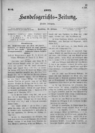 No. 6. 10. Februar 1872