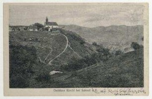 Postkarte mit Abbildung "Dubitzer Kirchl bei Salesel a. E."