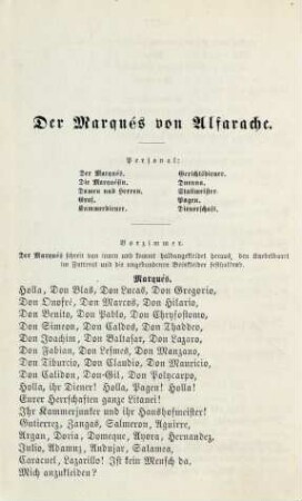 Der Marqués von Alfarache