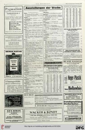 Nr. 49 (6. Dez. 1931), S. 8: Preisberichte